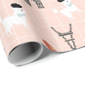 Poodle-Wrapping-Papier Geschenkpapier (Rolleneckpunkt)