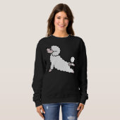 Poodle Yoga Sweatshirt (Vorne ganz)