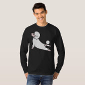 Poodle Yoga T-Shirt (Vorne ganz)