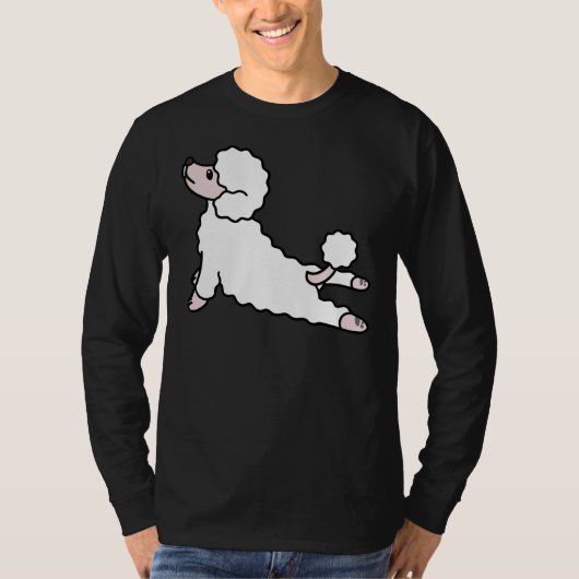 Poodle Yoga T-Shirt (Vorderseite)
