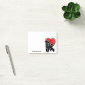 Poodle Zeichnend Post-it Klebezettel (Büro)