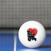 Poodle Zeichnend Tischtennisball (Netto)