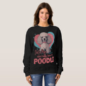 Poodledog with heartdecoration Poodlemom 2 Sweatshirt (Vorne ganz)