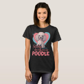 Poodledog with heartdecoration  Poodlemom  2 T-Shirt (Vorne ganz)