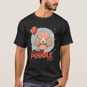 Poodlehund mit Herzdekoration Coolste Poodlemama T-Shirt