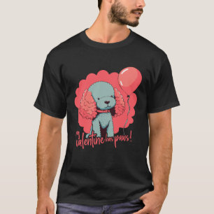 Poodlehund Mit Luftballon Hunde Liebe Für Valenti T-Shirt