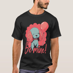 Poodlehund Mit Luftballon Hunde Liebe Zum Valenti T-Shirt