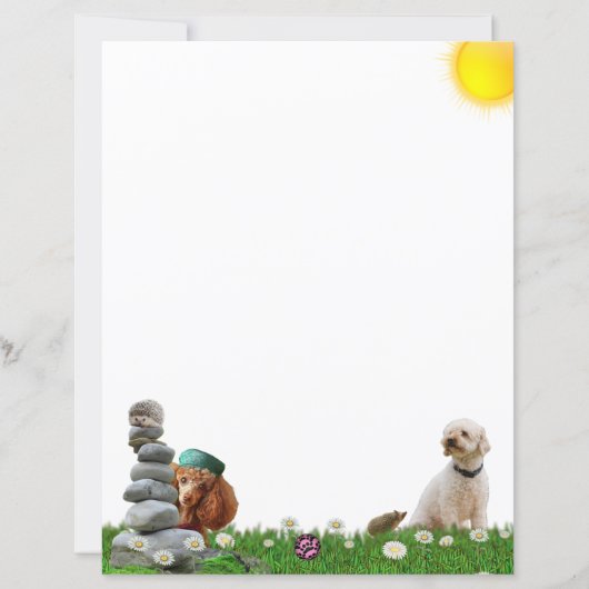 Poodles-A-Plenty und Hedgehogs Schreibwaren (Vorderseite)