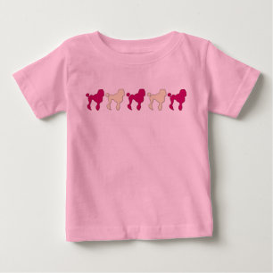 Poodles auf Parade Baby T-shirt