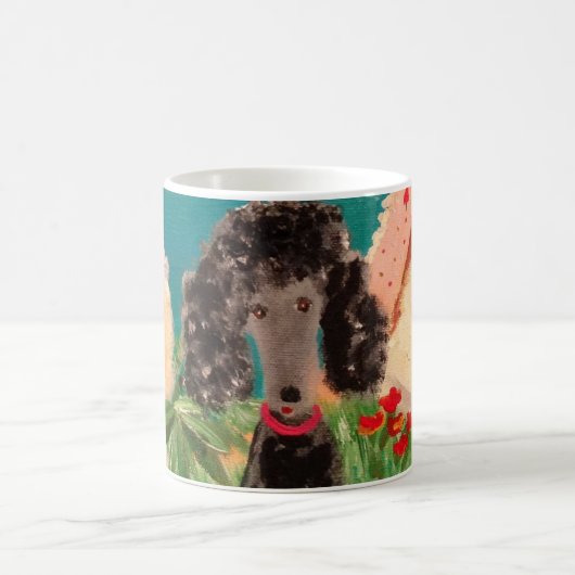 Poodles auf Tasse (Mittel)