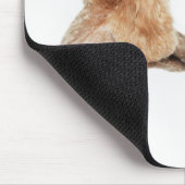 Poodles, die einander untersuchen mousepad (Ecke)