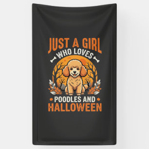 Poodles Halloween Mädchen Hundeliebhaber Design_1 Banner