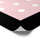 Poodles in Paris Pink Poster (Ecke)