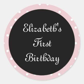 Poodles in Paris Rosa-Rundsticker-Siegel Runder Aufkleber