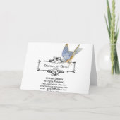 Poodles in rosa Cadillac Retro Print Card Karte (Rückseite)