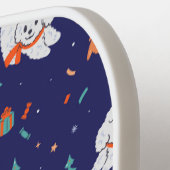 Poodles Lovers Weihnachts-Individuelle Name Pickleball Schläger (Linke Seite)