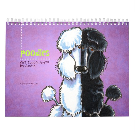 Poodles Off-Leash Art™ Vol. 1 Kalender (Titelbild)