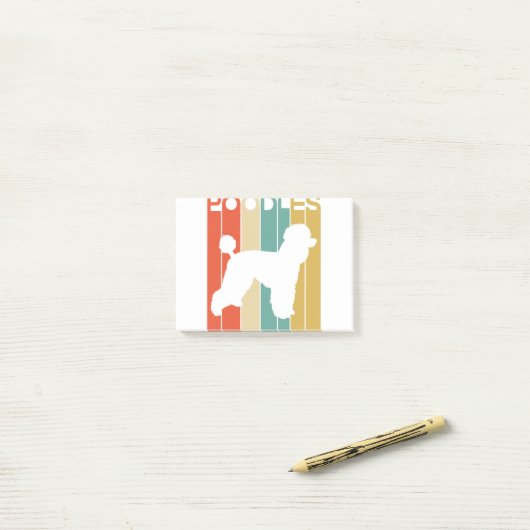 Poodles Post-it Klebezettel (Auf Schreibtisch)