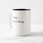 Poodles sind Gehirne und Beauty Coffee Tasse (Vorderseite Links)