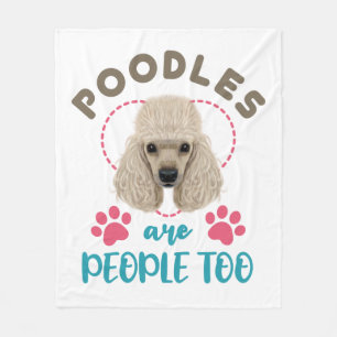 Poodles sind Leute, die zu Poodle-Besitzer in Love Fleecedecke