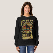 Poodles sind meine Geistiere Poodle Poodle Liebe Sweatshirt (Vorne ganz)