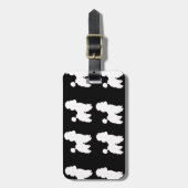 Poodles Travel Gepäckmarke Gepäckanhänger (Vorderseite vertikal)