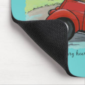 Poodles Vintag Convertible Scripture Mousepad (Ecke)