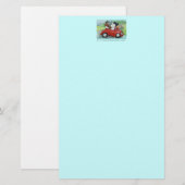 Poodles Vintag Convertible Scripture Stationery Briefpapier (Vorne/Hinten)