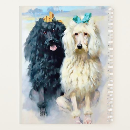 Poodles von Arthur Wardle Planer (Rückseite)