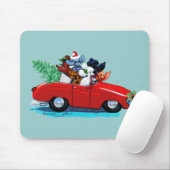 Poodles Weihnachtsfest Mousepad (Mit Mouse)