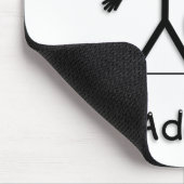 PoodleWhite Mousepad (Ecke)