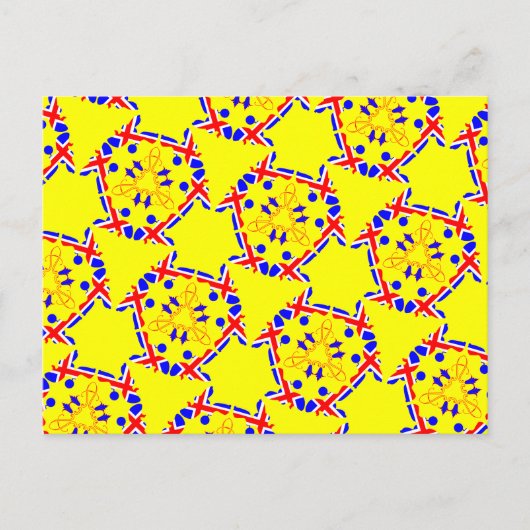 Poodple Brit Pattern Postkarte (Vorderseite)