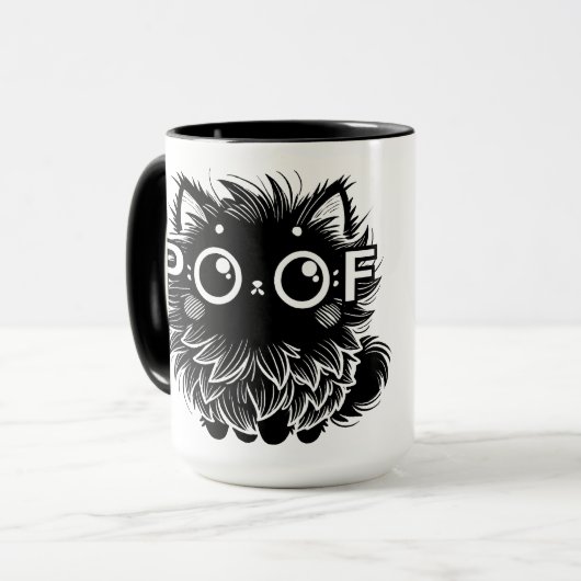 Poof Cat Tasse (Vorderseite Links)