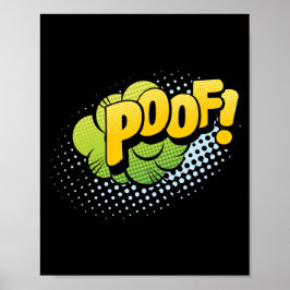 Poof! Magischer Pop Art Comic Explosion Poster