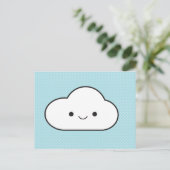 Poofy Cloud Postkarte (Stehend Vorderseite)