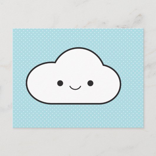 Poofy Cloud Postkarte (Vorderseite)