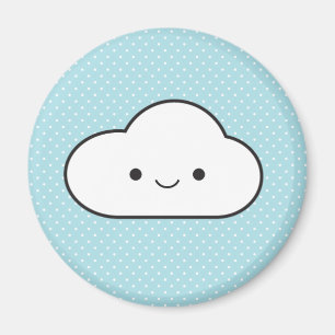 Poofy Wolke Magnet