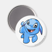 Poogle Blue Magnet (Vorderseite/Rückseite)