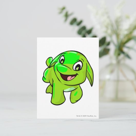 Poogle Glows Postkarte (Stehend Vorderseite)