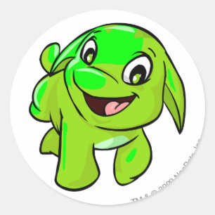 Poogle Glows Runder Aufkleber