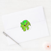 Poogle Glows Runder Aufkleber (Umschlag)