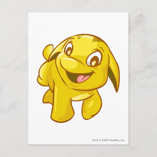 Poogle Gold Postkarte (Vorderseite)