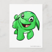 Poogle Green Postkarte (Vorderseite)