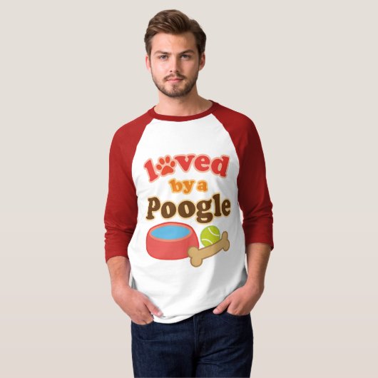 Poogle Hundezucht-Geschenk T-Shirt (Vorne ganz)