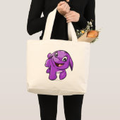 Poogle lila jumbo stoffbeutel (Vorderseite (Produkt))
