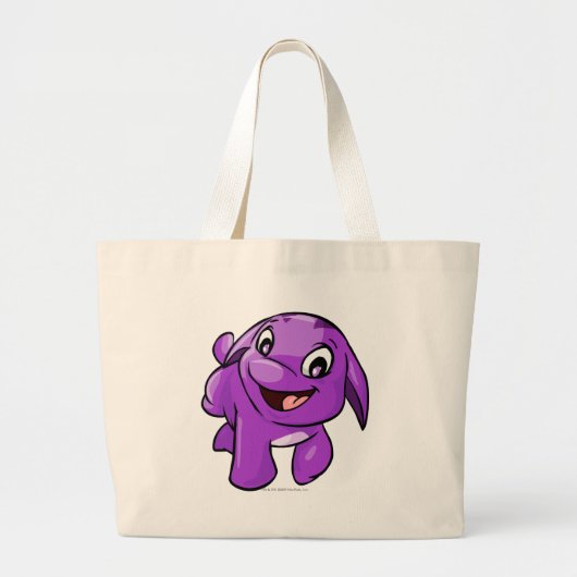 Poogle lila jumbo stoffbeutel (Vorne)