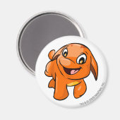 Poogle Orange Magnet (Vorderseite/Rückseite)
