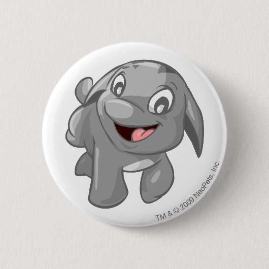 Poogle Silber Button (Vorderseite)
