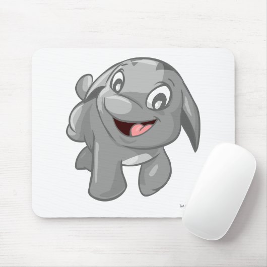 Poogle Silber Mousepad (Mit Mouse)