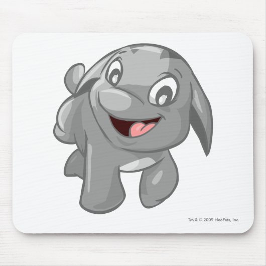 Poogle Silber Mousepad (Vorne)